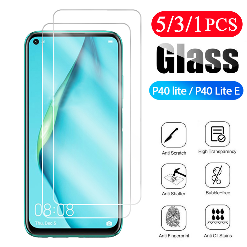 5/3/1 stk. til huawei  p20 p30 pro  p40 lite e  p40 pro plus hærdet glas telefonskærmbeskytter glas smartphone beskyttelsesfilm