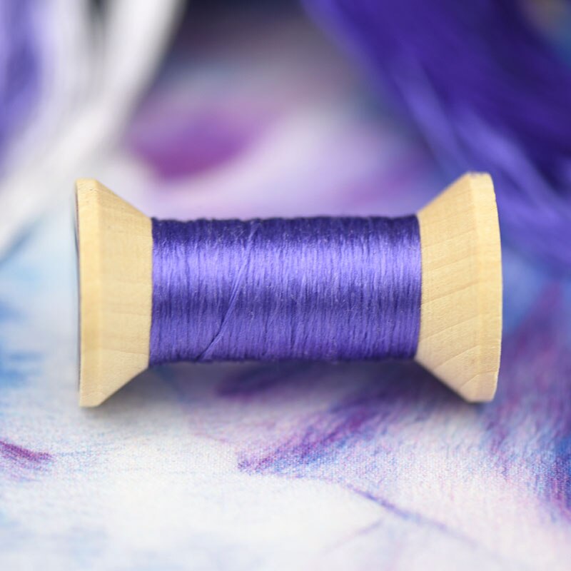 Linha de bordar bordada à mão/linha de seda/linha de bordar de seda enrolada/linha de bordar de seda/carretel/luz real: 6