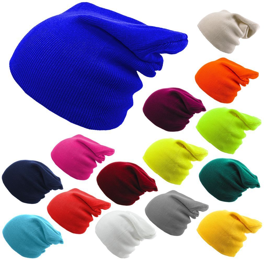 Mistdawn 2022 unisex strikket slouch skullies hunhue hue kvinder mænd efterår vinter varme huer ski cap one size