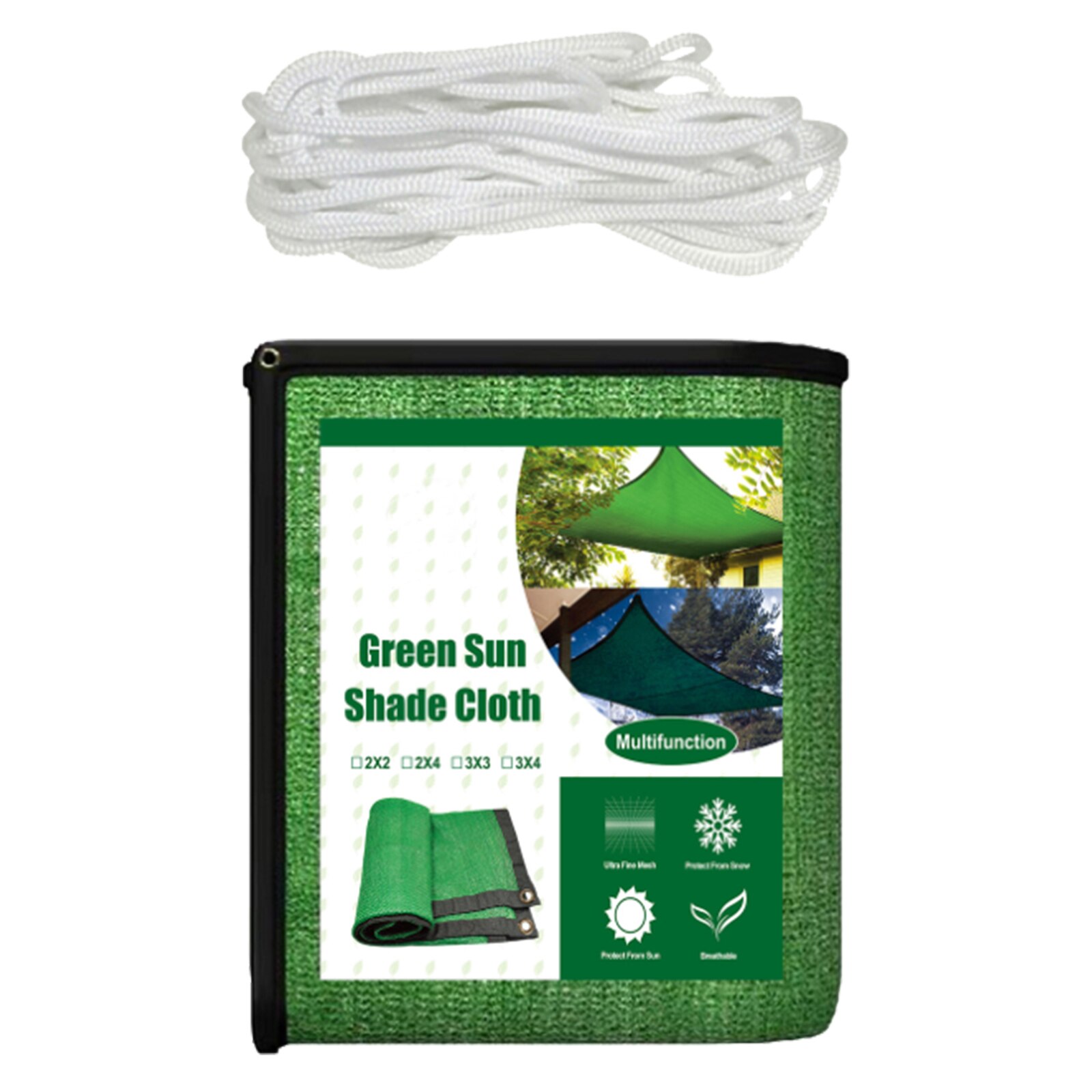 2x3m 3x4m Canopy Awning for Patio Garden Anti-UV Screen Plant Greenhouse Cover Sunblock Shading Cloth Net Sun Shade Sail