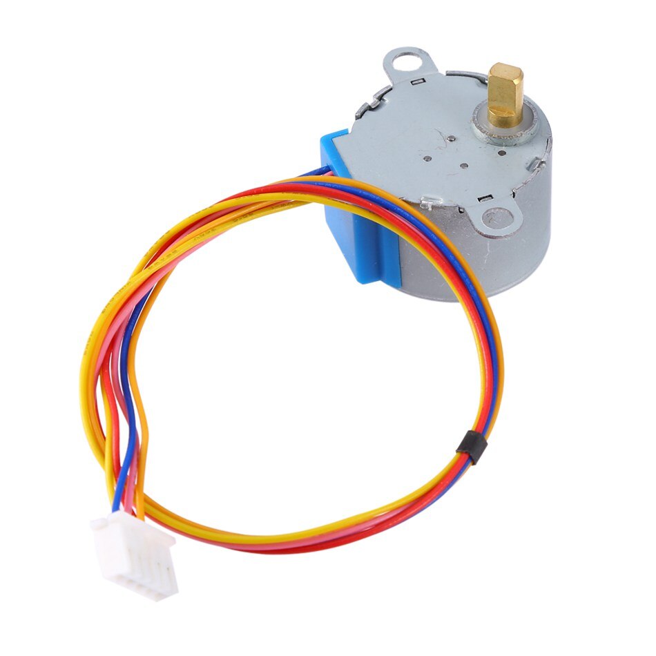 Electric Step Motor Valve Gear Stepper Motor DC 12V 4 Phase Step Motor Reduction Step Motor Gear w/ 5 Lines Cable 28BYJ-48