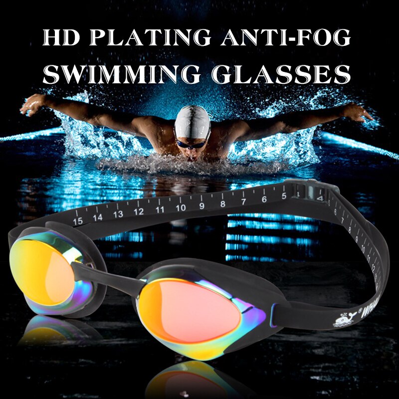 Beroep Racing Zwemmen Bril Plating Toernooi Zwemmen Bril Anti-Fog Concurrentie Zwembril Wedstrijd Eyewear