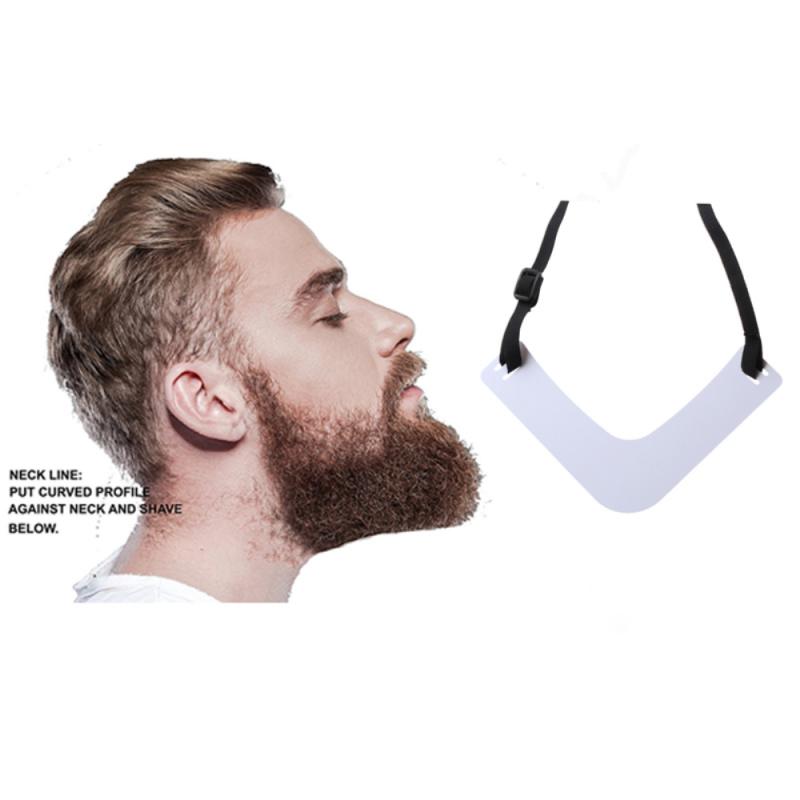 Règle de coupe en forme de cou pour hommes, modèle de mise en forme de la barbe, outil de coiffure, pour un usage personnel, 1 pièce