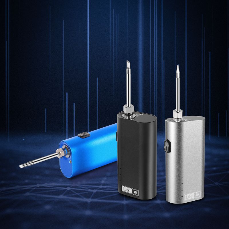 40W Battery Powered Soldering Iron with Usb Charge Soldering Iron with Soldering Wire Wireless Charging Solder Iron