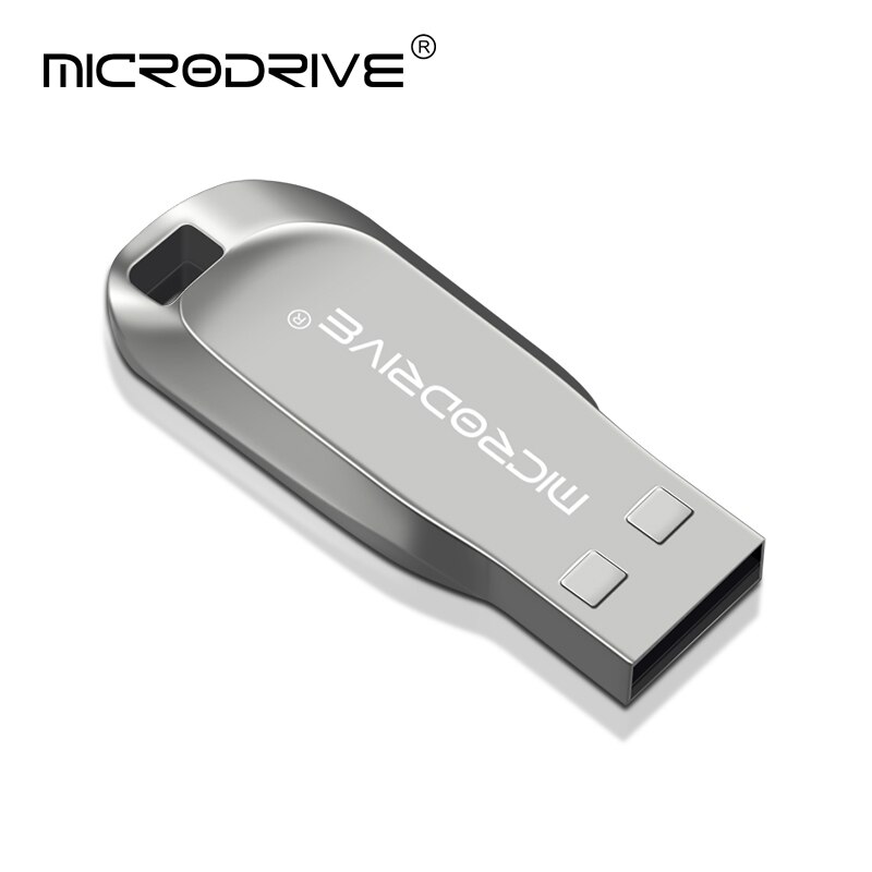 Przenośny metalowa pamięć USB Flash 128GB 64GB wysokiej prędkości 32GB Pen Drive 16GB 8GB 2.0 pamięć USB pendrive: 128 gb / Srebrny