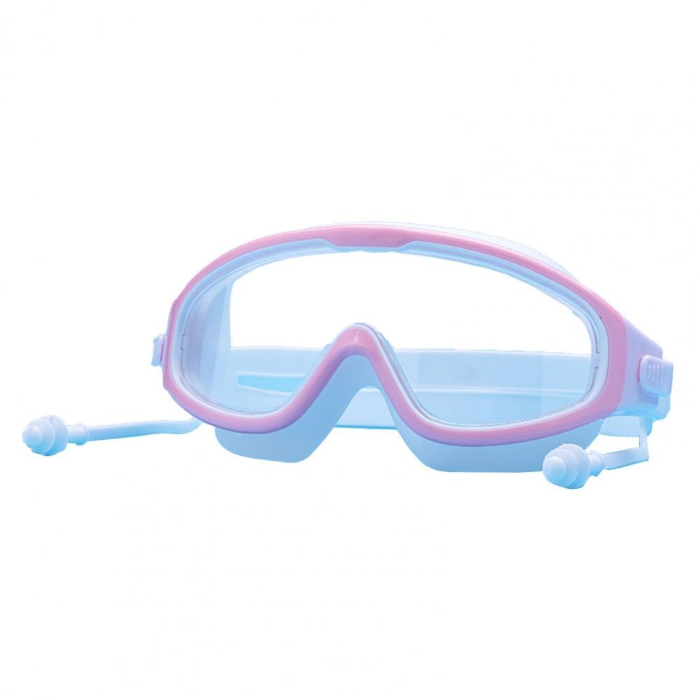 Child Big Frame Anti Fog Swimming Goggles kids Waterproof diving goggles equipment Children glasses for swimming pool: Pink White