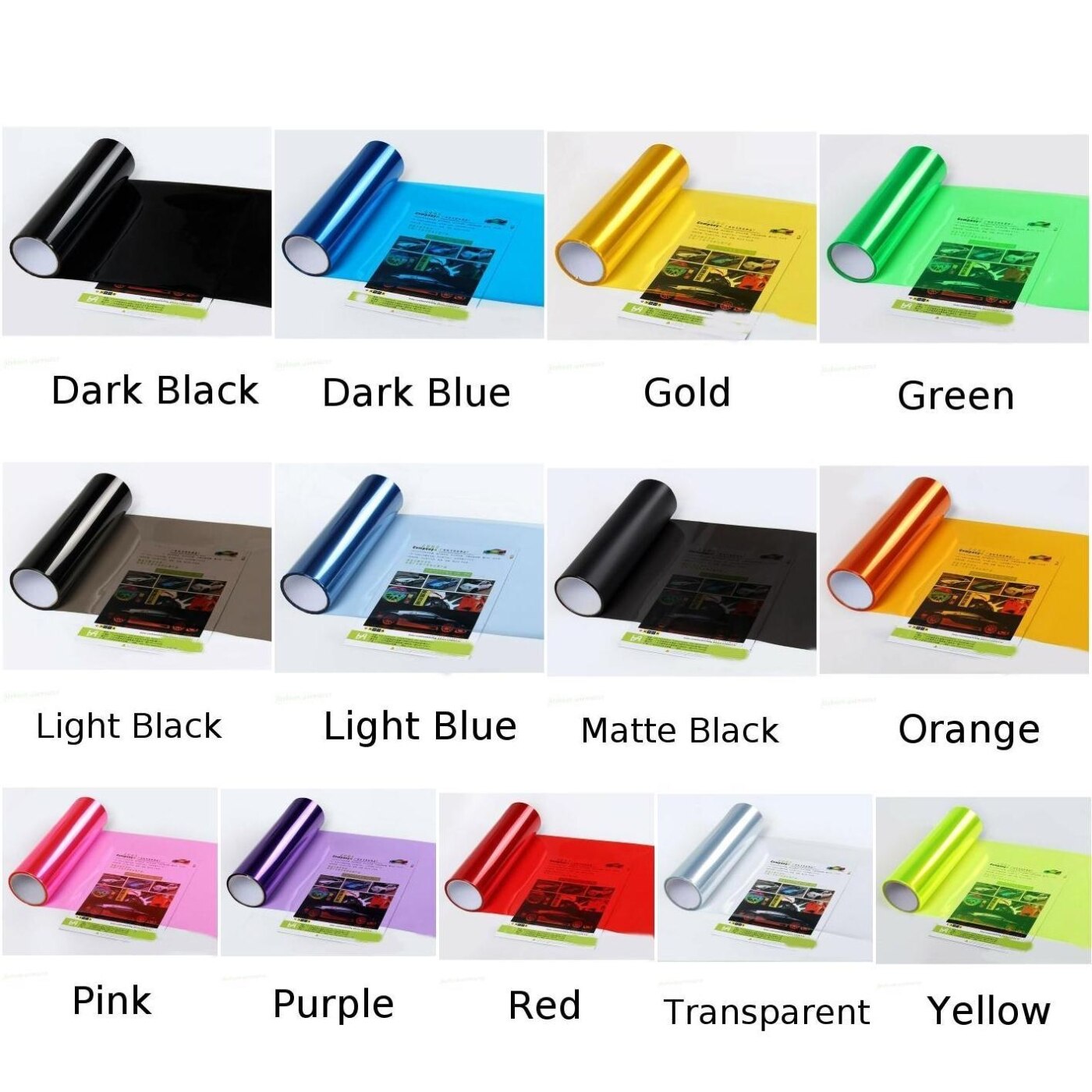 Film Car Headlight Sticker 30*60cm Protector Stretchable Adhesive Decor