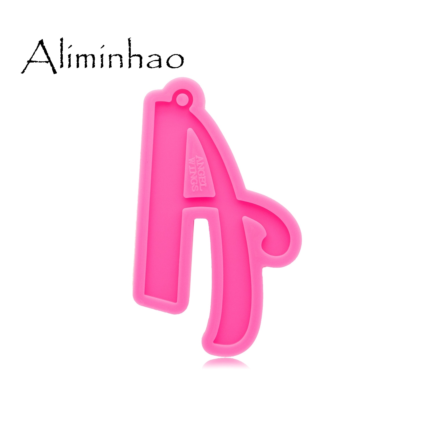 DY0691 Super Glossy Resin letter A Mold Epoxy Craft Keychain Silicone Moulds Polymer Clay DIY Jewelry Making