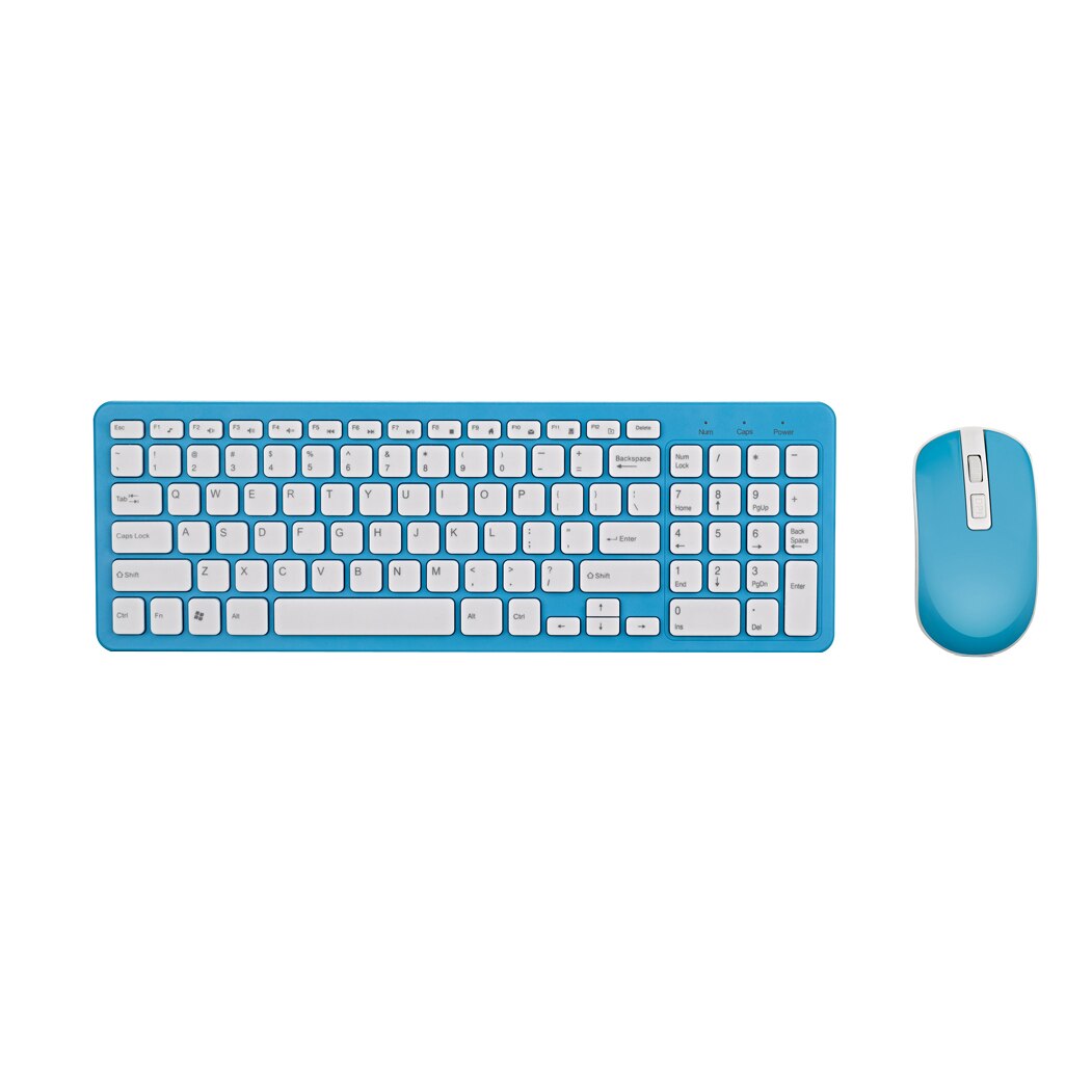 Zestaw Klawiatura Mysz Bezprzewodowa 2.4G - Odbiornik USB Combo do Macbook PC Laptop Ultracienki