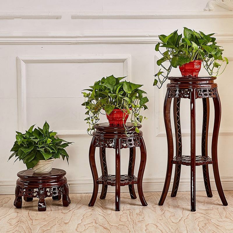 Flower stand plastic multi-layer pot rack single antique living room balcony indoor floor storage shelf