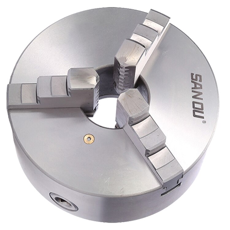 SAN OU K11-100 3 mâchoires mandrin de tour manuel 100mm 4 "mandrin auto-centrant trois mâchoires en acier trempé pour perceuse tour Machine