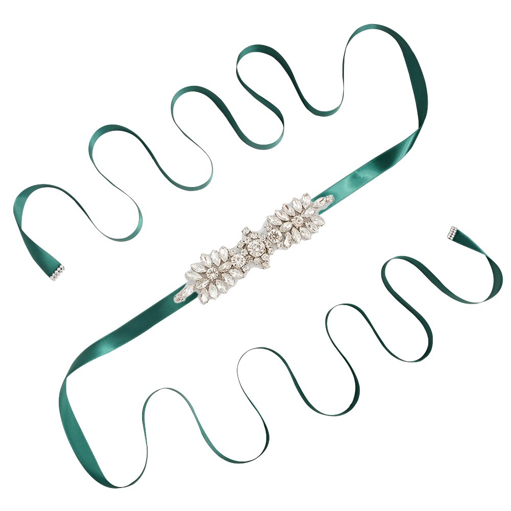 Steentjes Trouwjurk Riem Bruids Riem Trouwjurk Accessoires Bruiloft Riem Bruids Riem Bruidsmeisje Riem SCS49: green