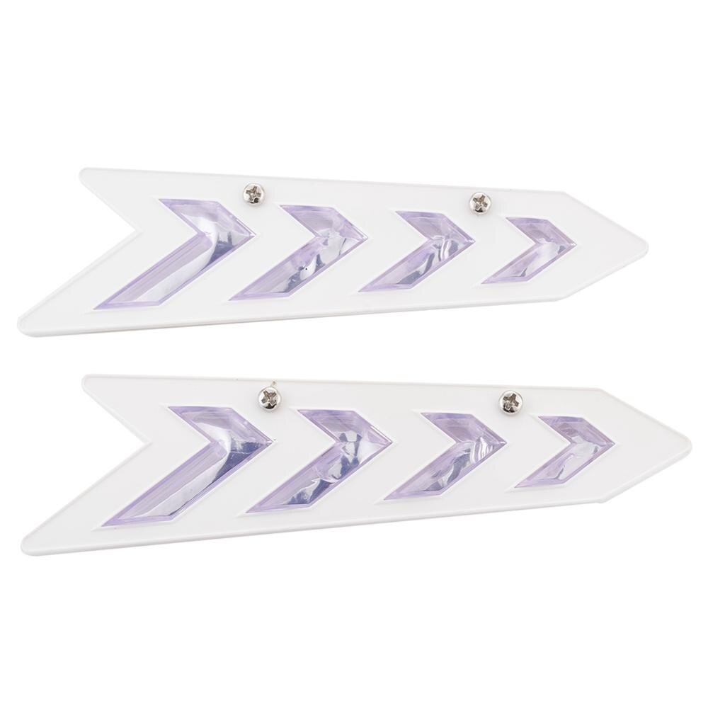 Support d&#39;essuie-glace de pare-brise de voiture, 1 paire, becquet de lame d&#39;essuie-glace, accessoires automobiles: WHITE