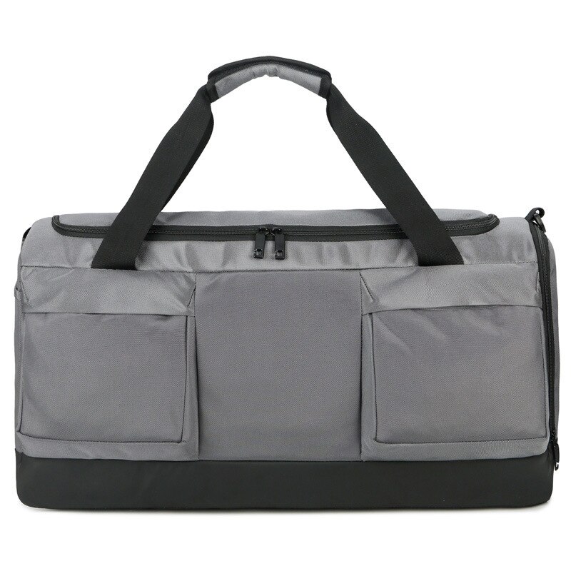 Waterdicht Heren Reistassen Canvas Casual Duffle Tas Lange Riem Anti-kras Multi-pocket Grote Capaciteit Handtassen XA138K: Gray