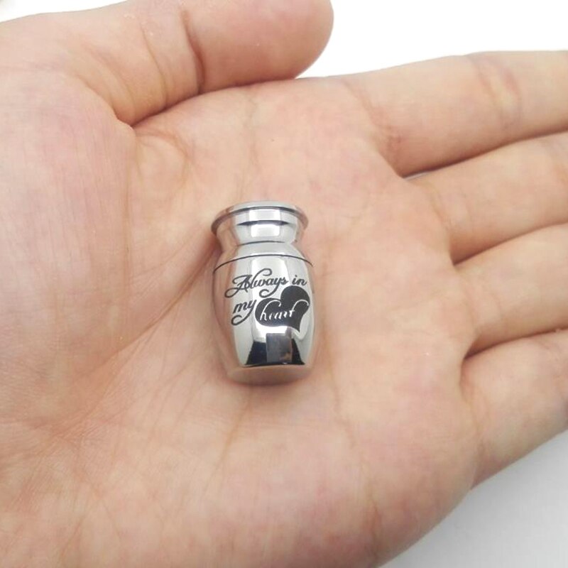 Roestvrijstalen urn voor huisdieren, as van een huisdier, as van een hond of kat, askist voor crematie