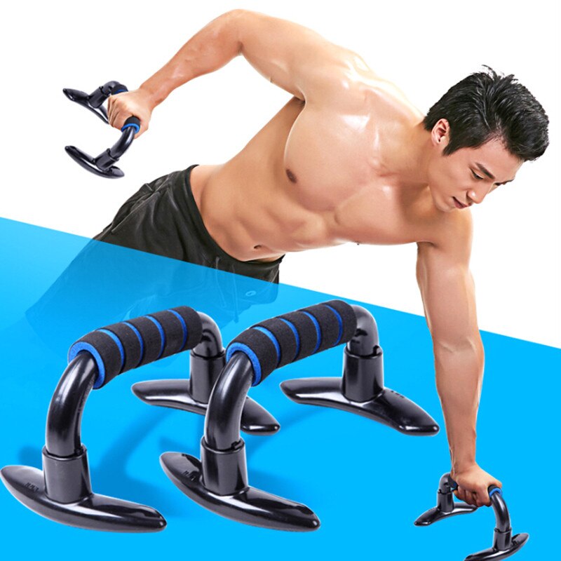 2 stk / sett treningsstudio sport Fitness utstyr h-form trykk opp bar håndtak trener trykk-ups står klassisk delikat