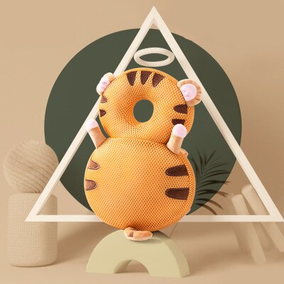 Nyfött barn baby huvudskydd pad kudde nackstöd tecknad mjuk säkerhet kuddar ängel fjäril ryggsäck fall skydd: F