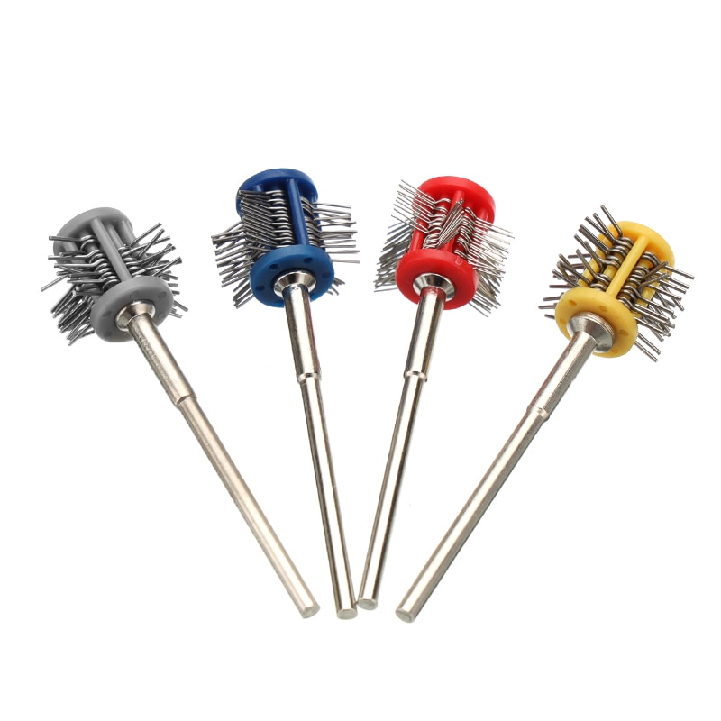 Pro Texturning Brushes Polishing Grit Mounted Matt Wire Brush Jewelry Brush With Handle DIY Jewelry Making Tools