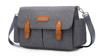 Large Capacity Stroller Bag Gray Black Blue Baby Nappy Bag Mommy Diaper Bag Stroller Organizer for Baby Stroller: Gray