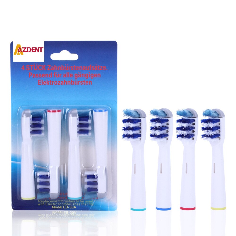 4 Stuks Opzetborstels Voor Oral B Elektrische Tandenborstel Voordat Power/Pro Gezondheid/Triumph/3d Excel/Schoon Precisie Vitaliteit