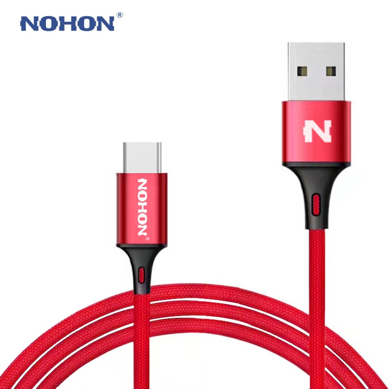 Original NOHON USB Type-C Cable Fast Charger Cable For Samsung Xiaomi Nokia LG MacBook Huawei Type C USB Cable Data Sync Wire