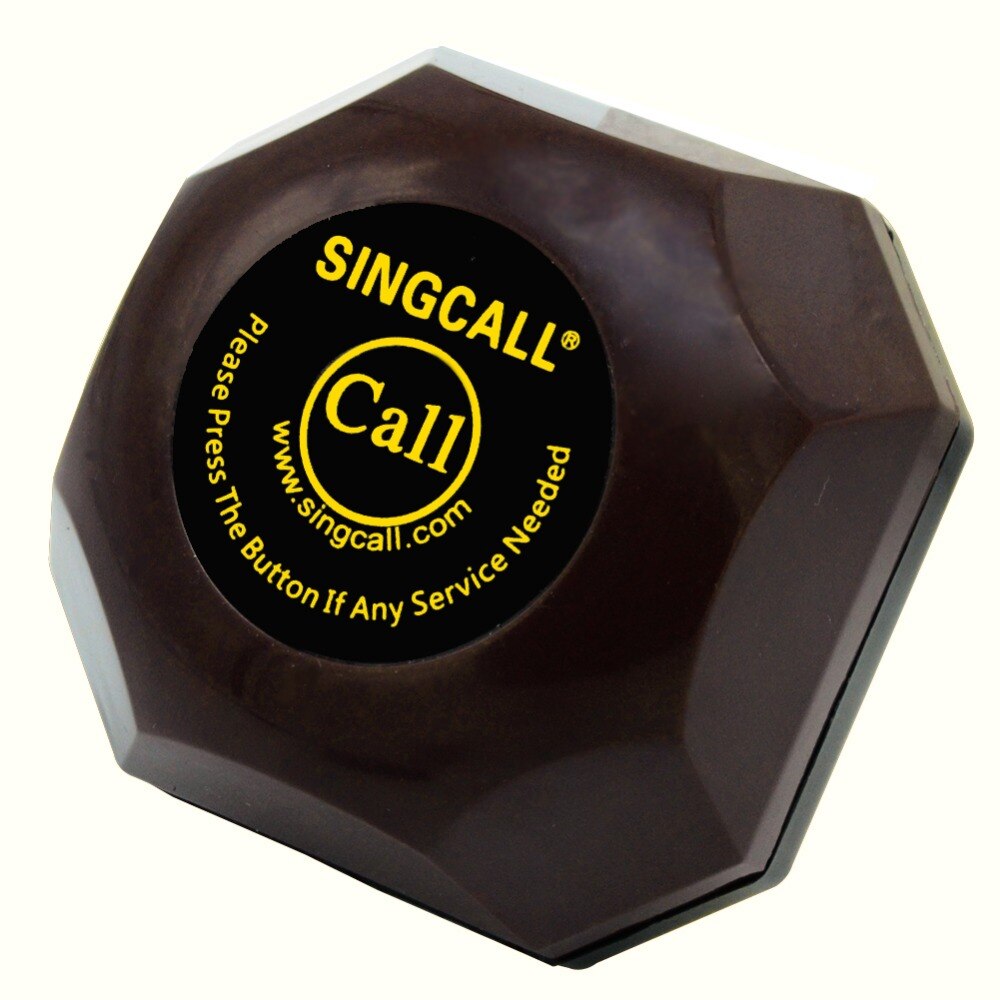 Singcall. wireless calling button ,hamburger pagers,guest call system,with removable waterproof base,pager is waterproof.