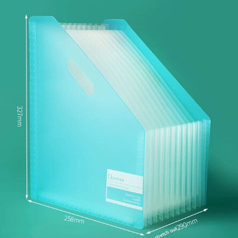 Desk File Folder Plastic Document Paper Organizer Storage Holder Multilayer Expanding Box School Office Stationery