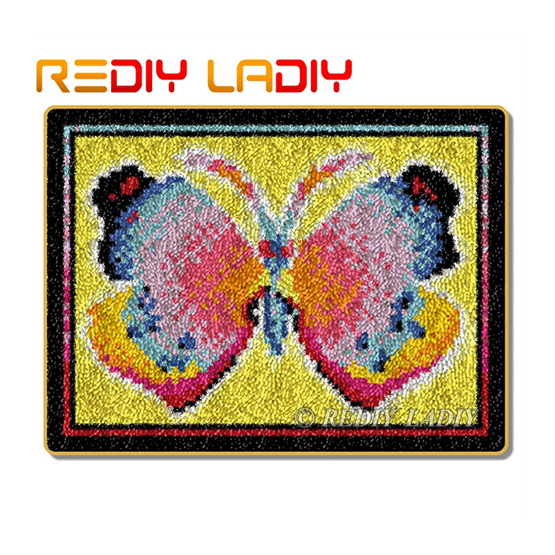 Zestawy robić szydełkowania dywanów z haczykami, szydełkowanie dywanów, świąteczne włóczki hohoho, płótno z nadrukiem, poduszki, mata, szydełkowanie, gobeliny: Zd651