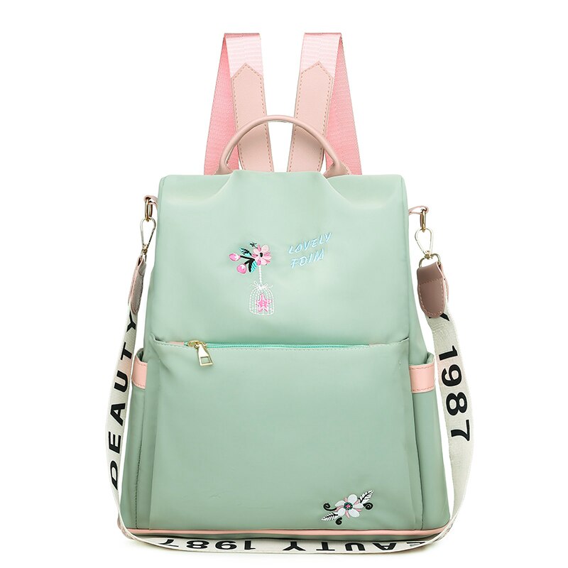 Multifuction CESHA Moda Anti Roubo de Mulheres Mochila Oxford Mochila para Adolescente Meninas Estilo Bonito Mochila Mochila Mochila: green