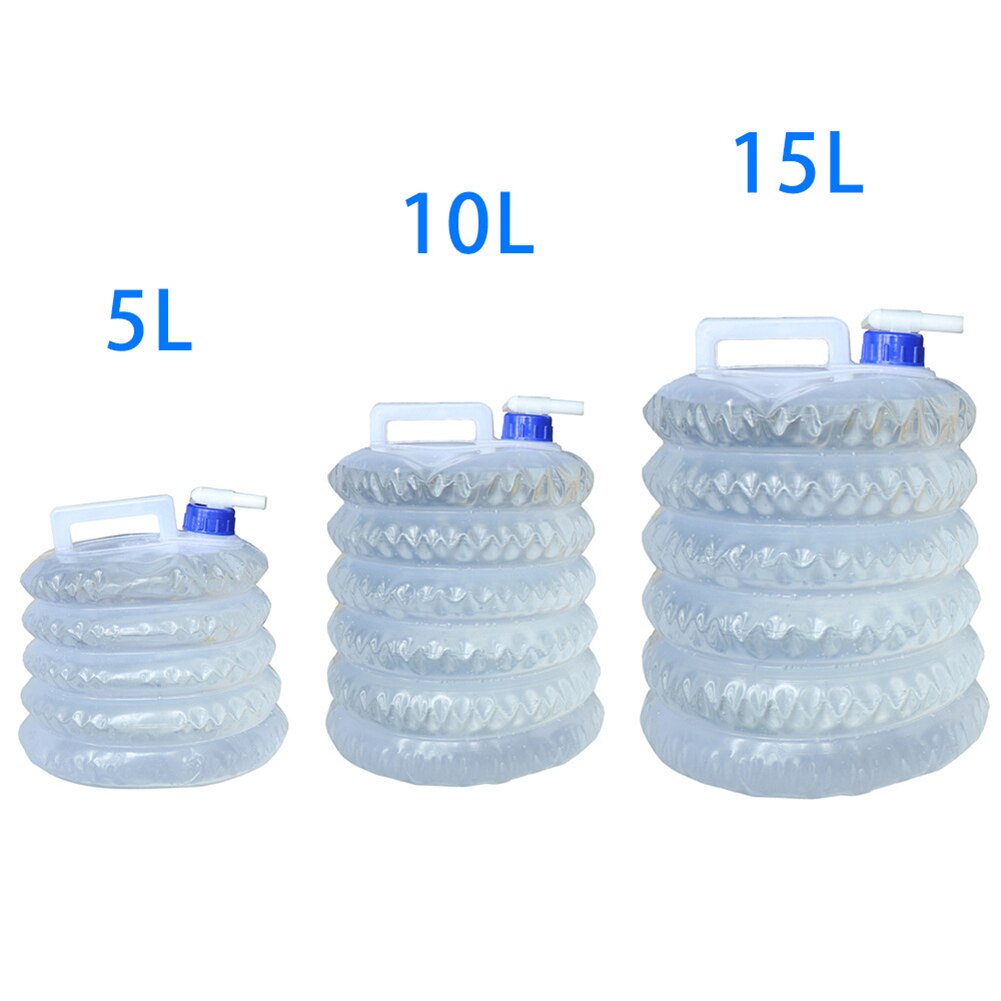 5/10/15L Foldable Water Bucket Bag Bottle Container Outdoor Camping Hiking BBQ Water Bottle Bucket Water Storage Bag