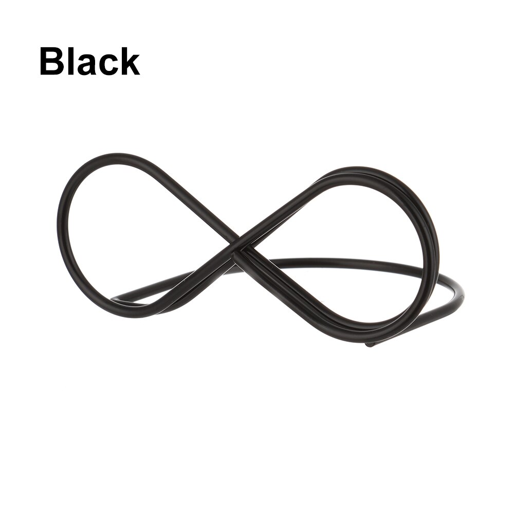 1Pcs Gouden Driehoek Vorm Foto Houder Stands Tafel Nummer Houders Plaats Kaart Papier Menu Clips Voor Wedding Party Decor: style2 Black