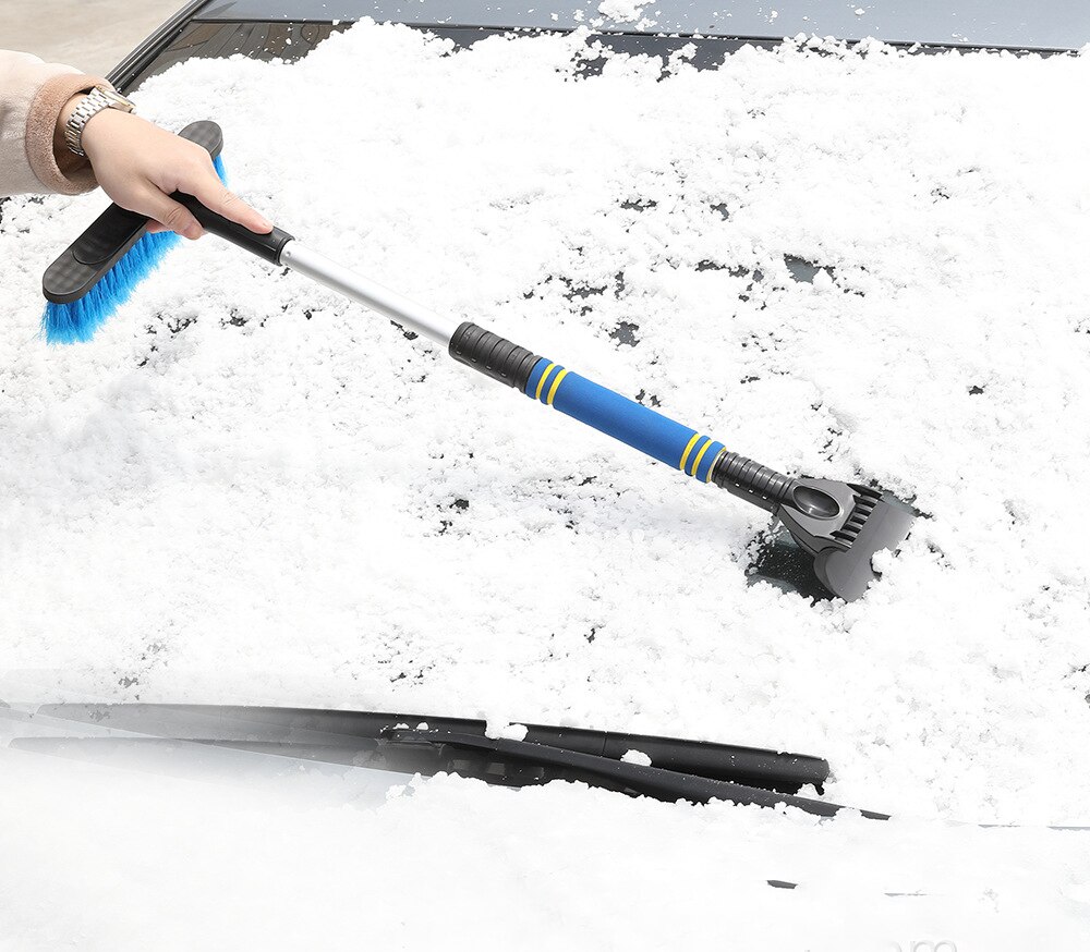 Telescopic Snow Scraper Portable Defrost/snow Removal/defrosting Multifunction Snow Removal Clean Brush Ice Breaker Shovel