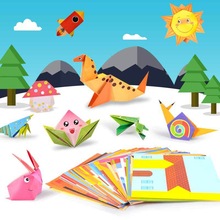 54 Pcs Kinderen 3D Papercraft Speelgoed/Kids Baby Cartoon Dier Papier Vouwen Diy Educatief Speelgoed Voor Kleuterschool,