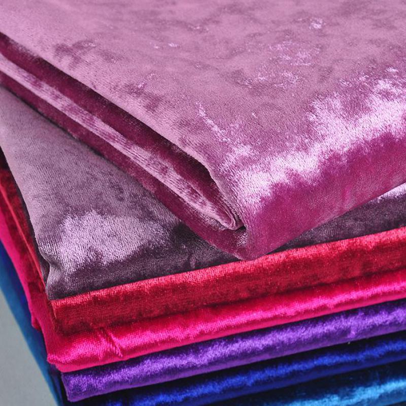 1 meter gør-det-selv syning sofa fløjl stof rød marineblå pink skåret tykt polstring fløjl tekstil til gardiner stol tecidos tissu