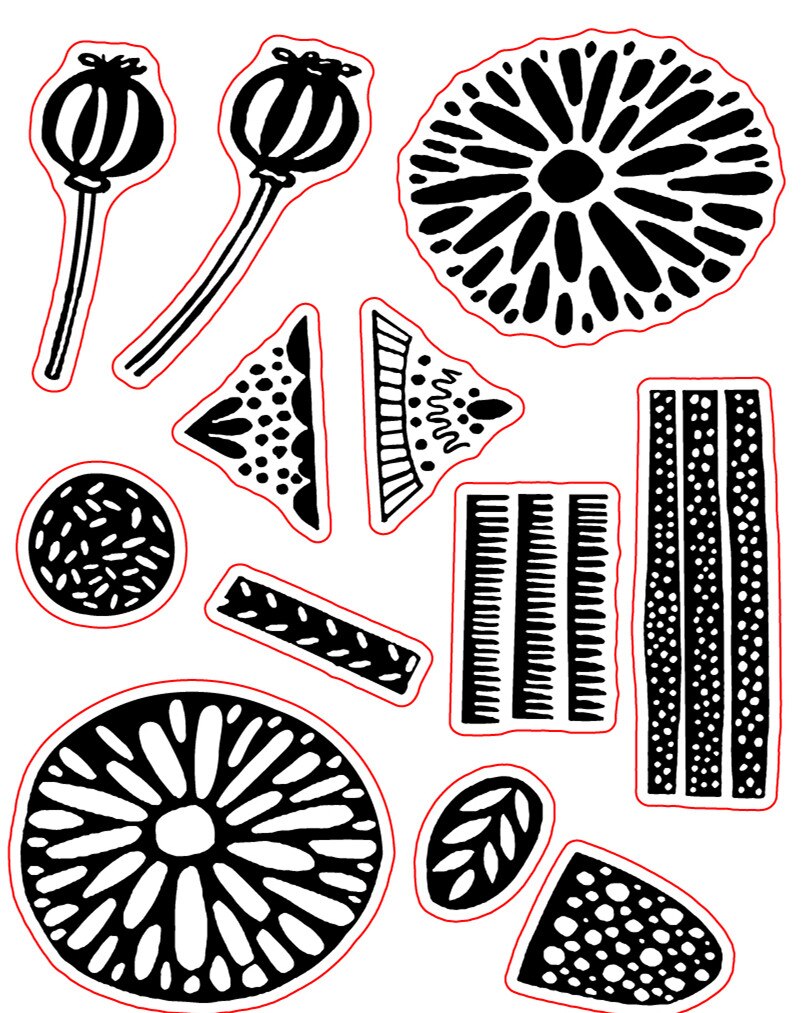 Flower stamp Clear Stamp for Scrapbooking Transparent Silicone Rubber DIY Photo Album Decor 219: Lavender