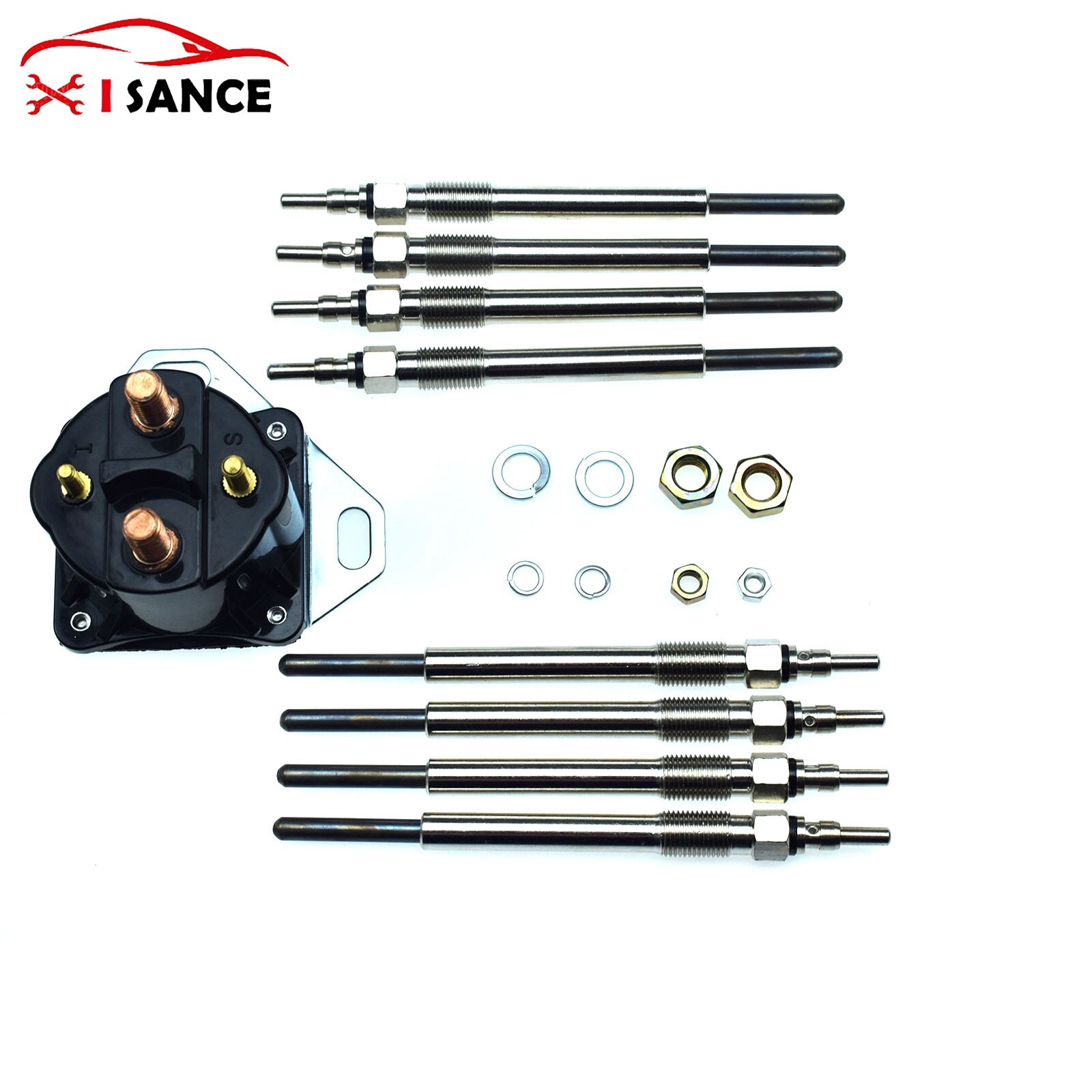 8 Pcs Diesel Glow Plug & Controller Kit for 1997-03 Ford 7.3L Powerstroke F4TZ12A342BA F81Z-12B533-AC