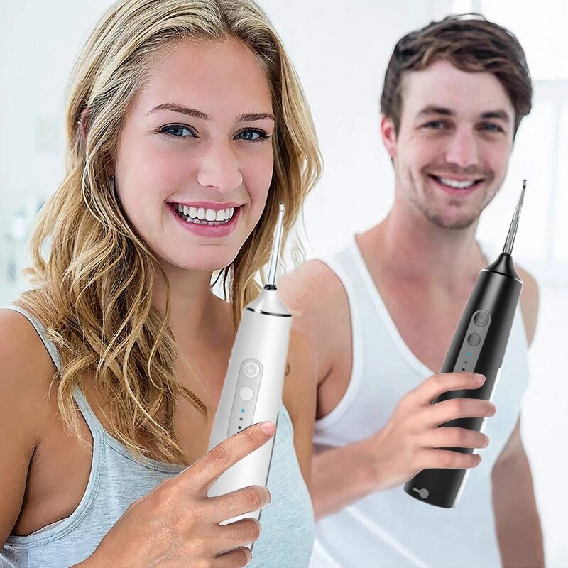 Water Flosser Irrigator Oral Jet Teeth Cleaner Hydro Jet 195Ml Water Tank Water Pick Electric Toothbrushes