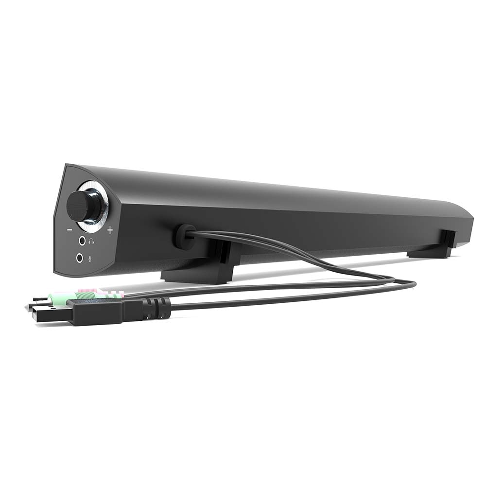 LONPOO – haut-parleurs MP3 10W, USB, barre de son stéréo, pour ordinateur, iPhone, PC portable, TV