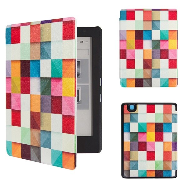 Smart etui til kobo aura  h2o edition 2, 6.8 tommer vandtæt ereader magnetisk cover, slim læder funda capa: Hlf