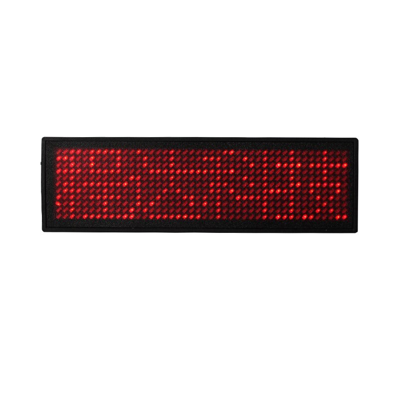 oplaadbare geprogrammeerd rode led naam tag rode led naam badge business naam card beste