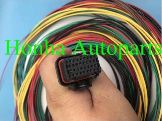 1 Pcs Kabelboom Motec/Haltech Ecu 34 Pin Vrouwelijke Connector Dta S60 & S80 Kabelboom met Draad Of Zonder Draad