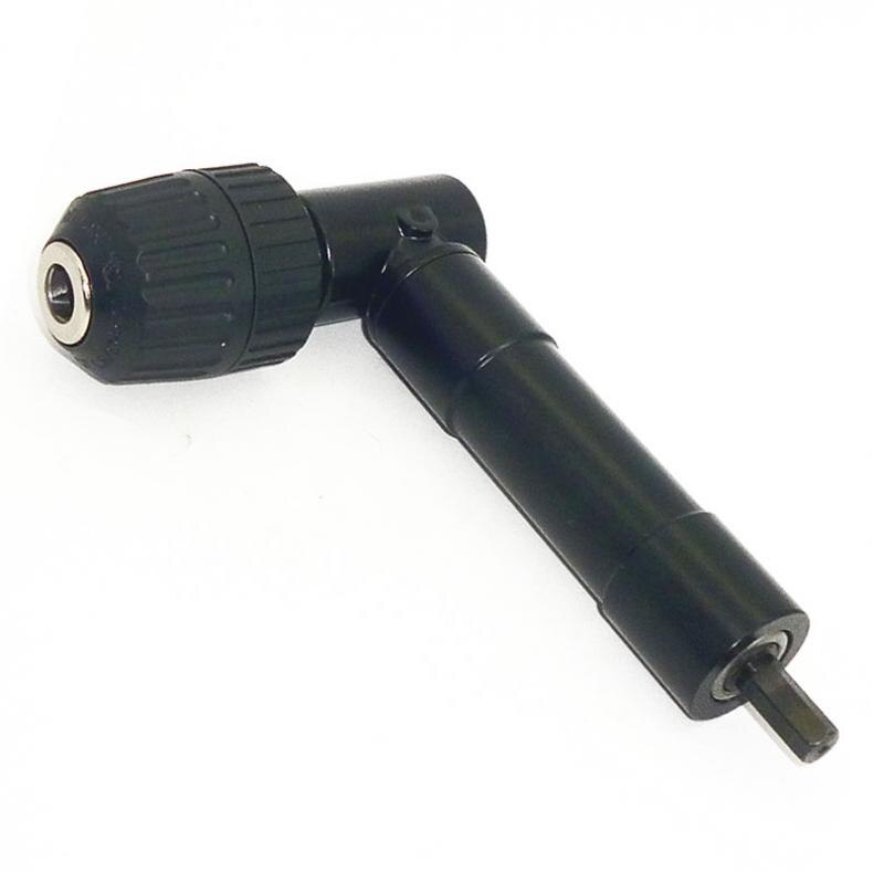 1Pc 8Mm Hex Shank Schroevendraaier Boor Hoek Driver 90 Graden Haakse 3/8in Keyless Chuck boor Adapter Stalen Body