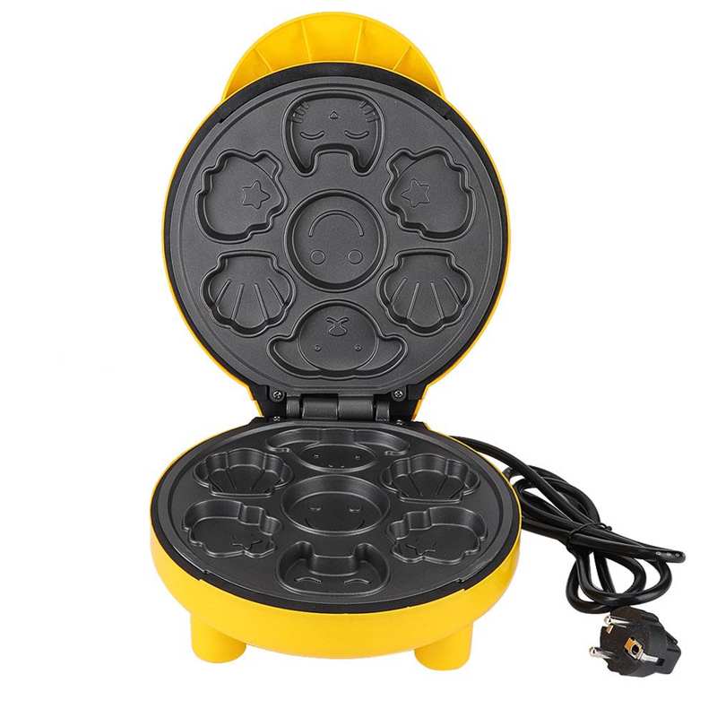 Mini fabricant de gâteau électrique mignon dessin animé gaufrier antiadhésif bulle oeuf gâteau four Pan petit déjeuner Machine EU Plug 220V