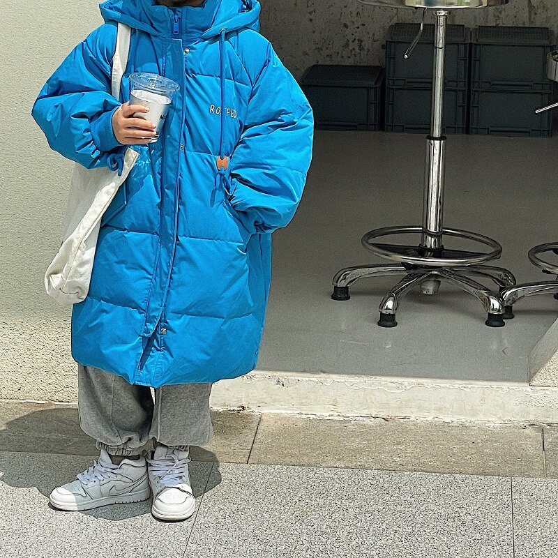 Verdikte Kinderen Lange Donsjack Kleding Warm Hooded Down Jas Winter Kleding Voor Jongens