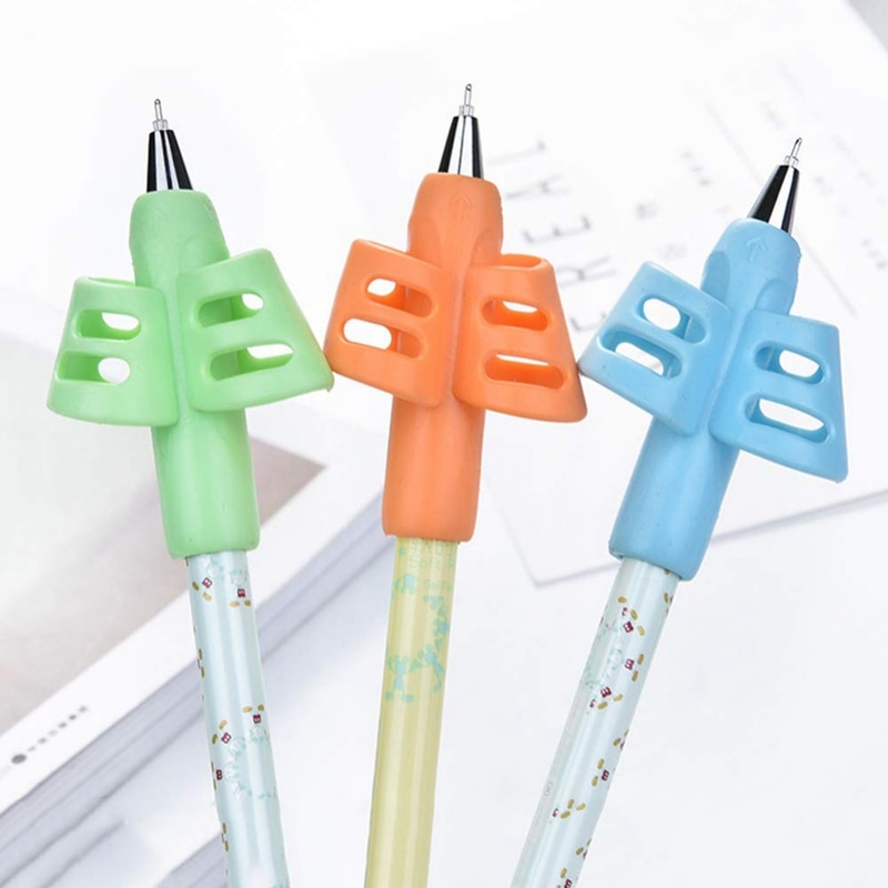 Children Pen Writing Aid Grip Set Pencil Grips For Kids Handwriting Aid Finger Posture Correction Tool Kit