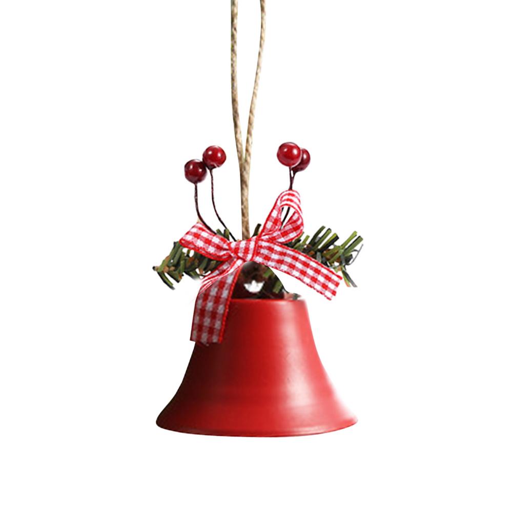 Christmas Bell Metal Bell Ornament Tree Hanging Pendant for Home: YELLOW