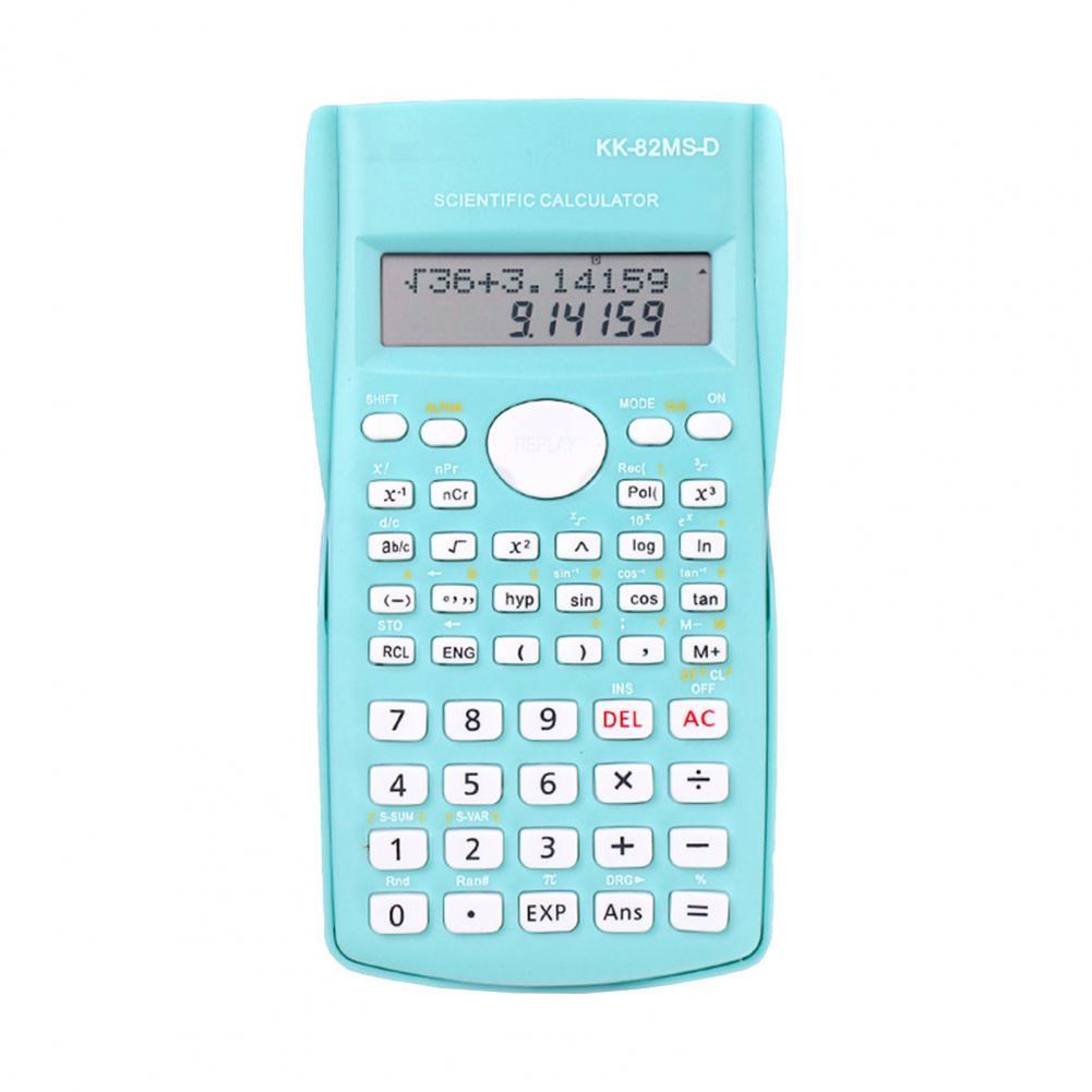 Student Calculator 2-Line LCD Screen Multiple Models Plastic Mathematical Mini Electronic Calculator for School: Green
