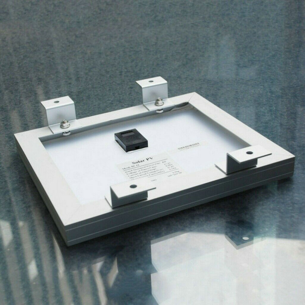Soportes de Panel Solar duraderos en forma de Z, 2 orificios con Hardware, conjunto de soporte de montaje de aleación de aluminio, accesorios para RV, 4 Uds.