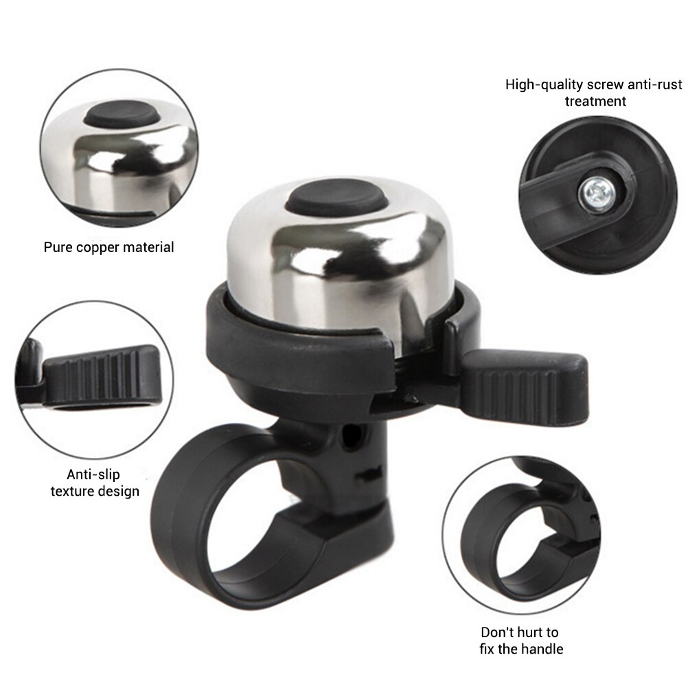 Mini Bicycle Bell Handlebar Bell Outdoor Safety Bell Safety Warning Bell Ring Horn Sound Alarm Loud Cycling Accessories