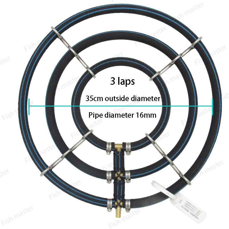 Nano aeration plate koi fish pond aeration ring tracheal seafood pond aeration ring aeration stone air strip fish tank bubble pl